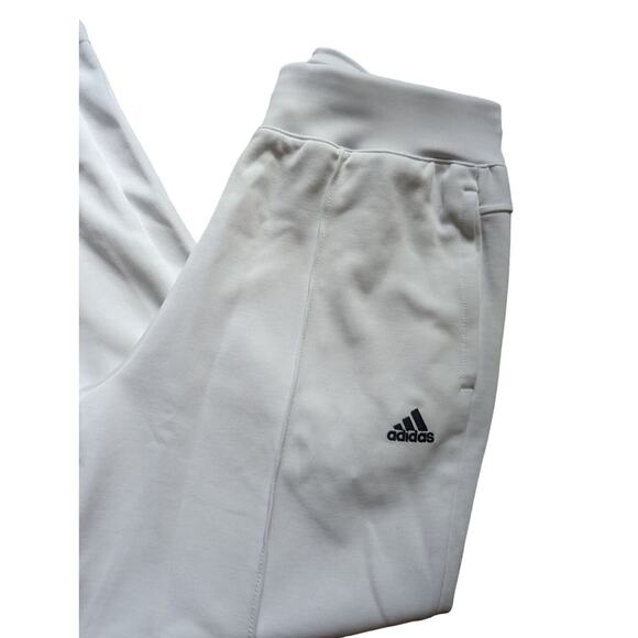 Adidas Womens Medium Drawstring White Color Xpress Flare Pants Sweatpants NEW - Picture 3 of 6